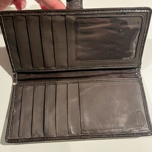 Coach Brown and Tan Wallet